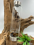 Bouteille d’élixir en verre ,Oeil de tigre