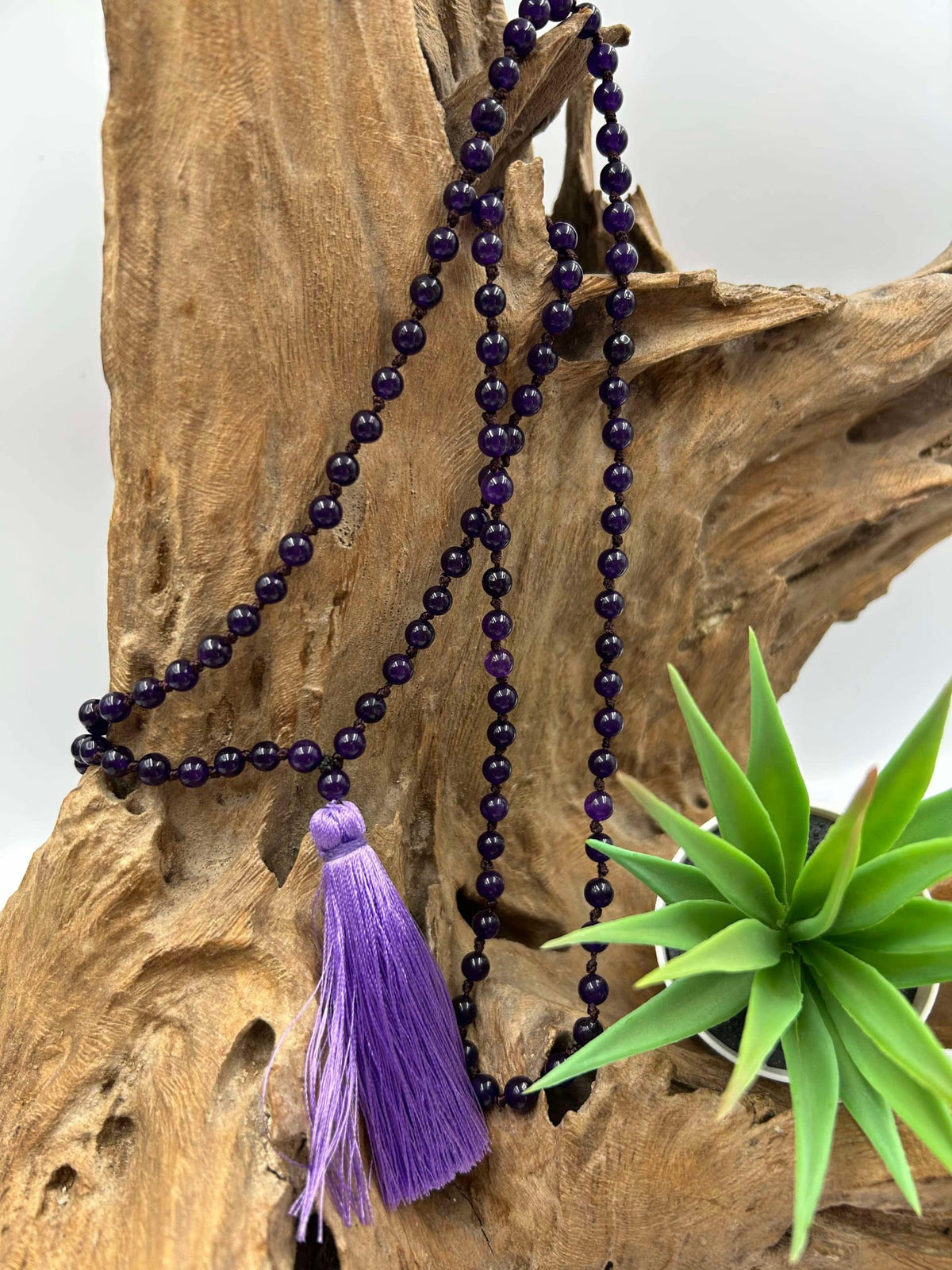 Collier pompon Améthyste