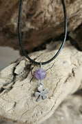 Collier porte bonheur Améthyste