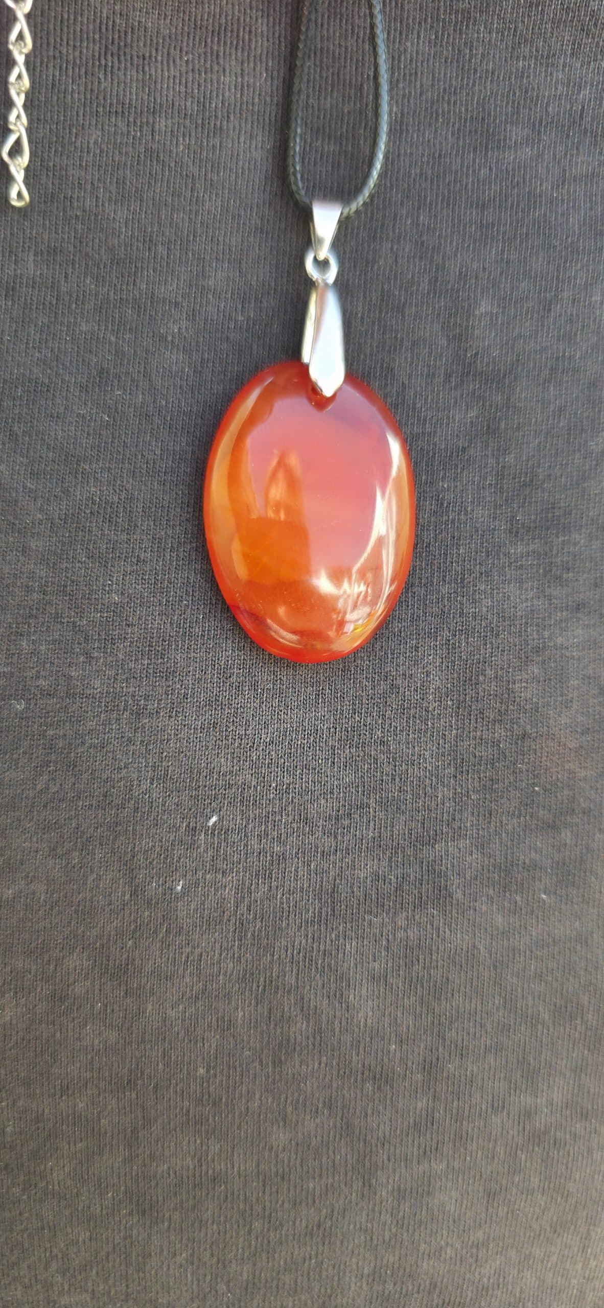 Collier cornaline