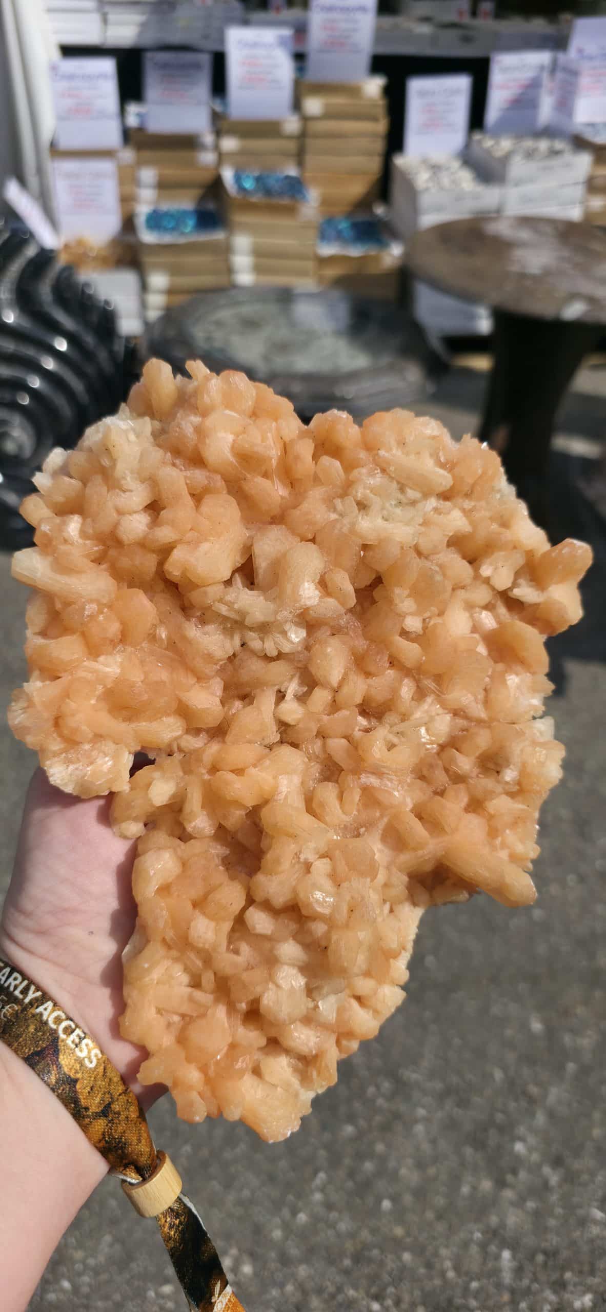 Plaque de Stilbite brut