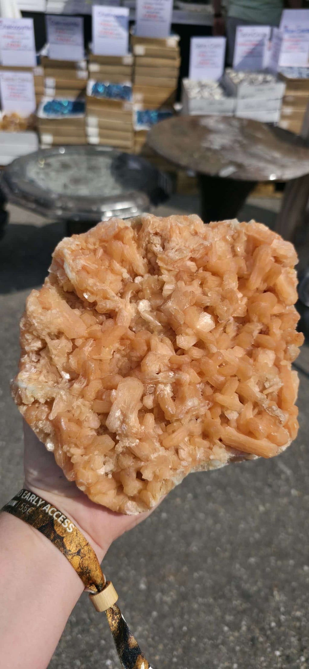 Plaque de Stilbite brut