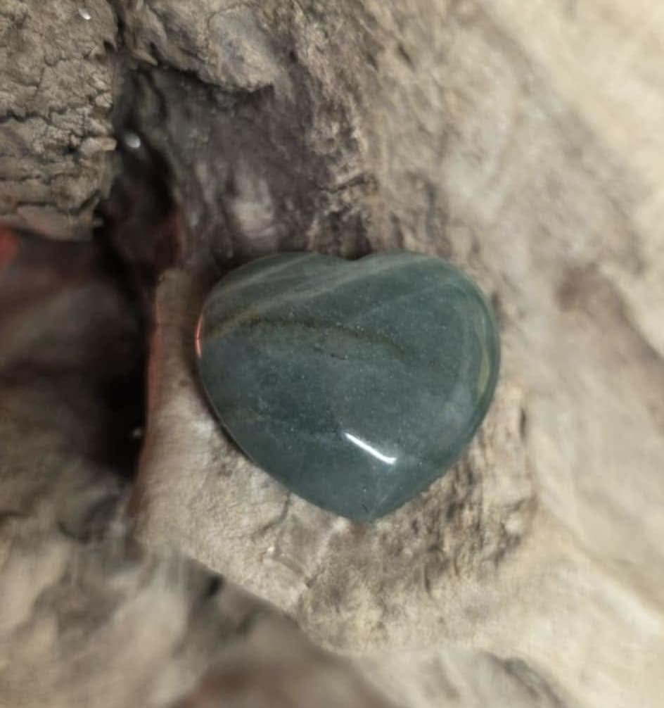 Cœur en aventurine verte