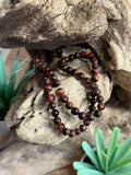 Brin de perles-Oeil de taureau naturelle 6mm