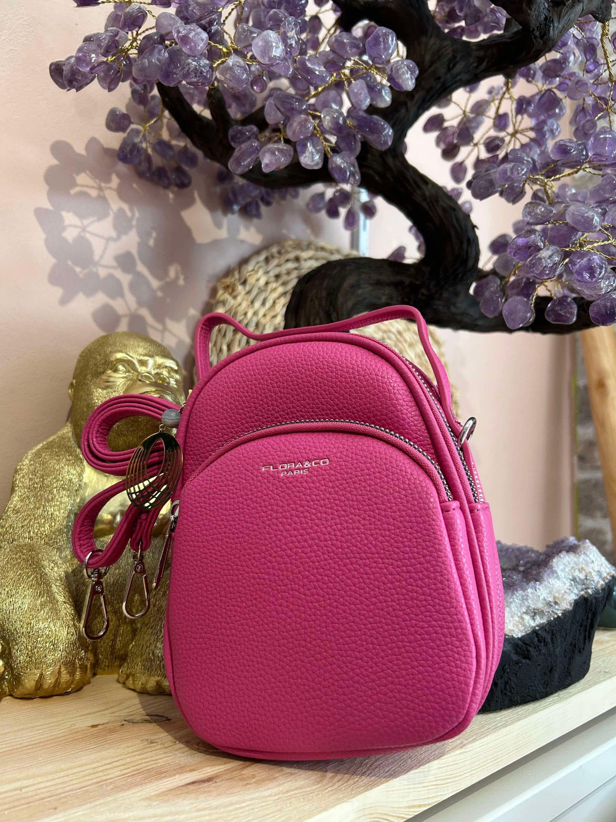 Sac boule flora&co fushia