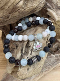 Bracelet duo Saint-Valentin en pierres naturelles – Amour, harmonie & protection