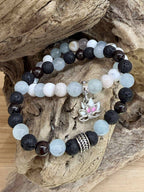 Bracelet duo Saint-Valentin en pierres naturelles – Amour, harmonie & protection