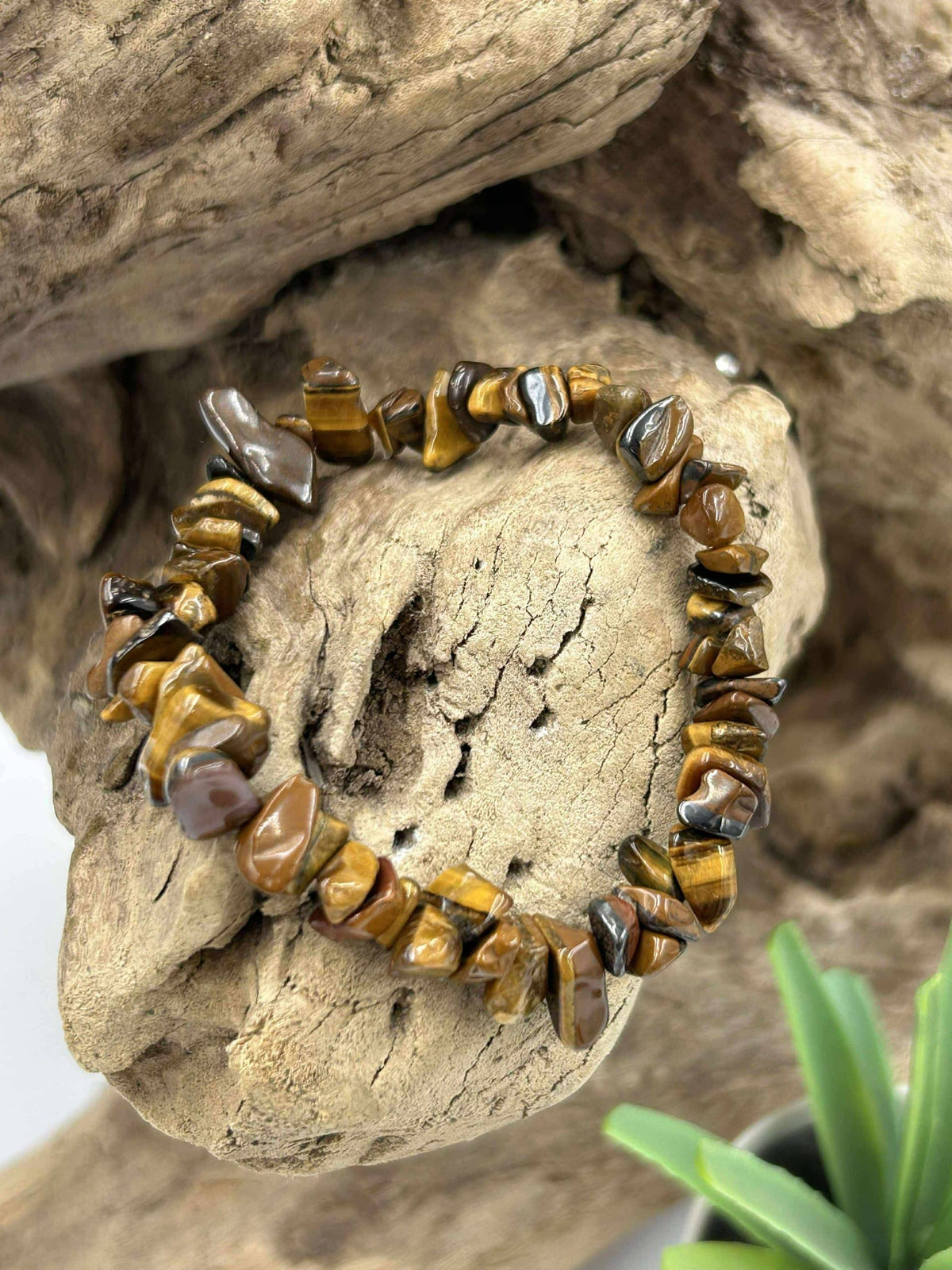 Bracelet Chips oeil de Tigre – Protection, Courage et Confiance