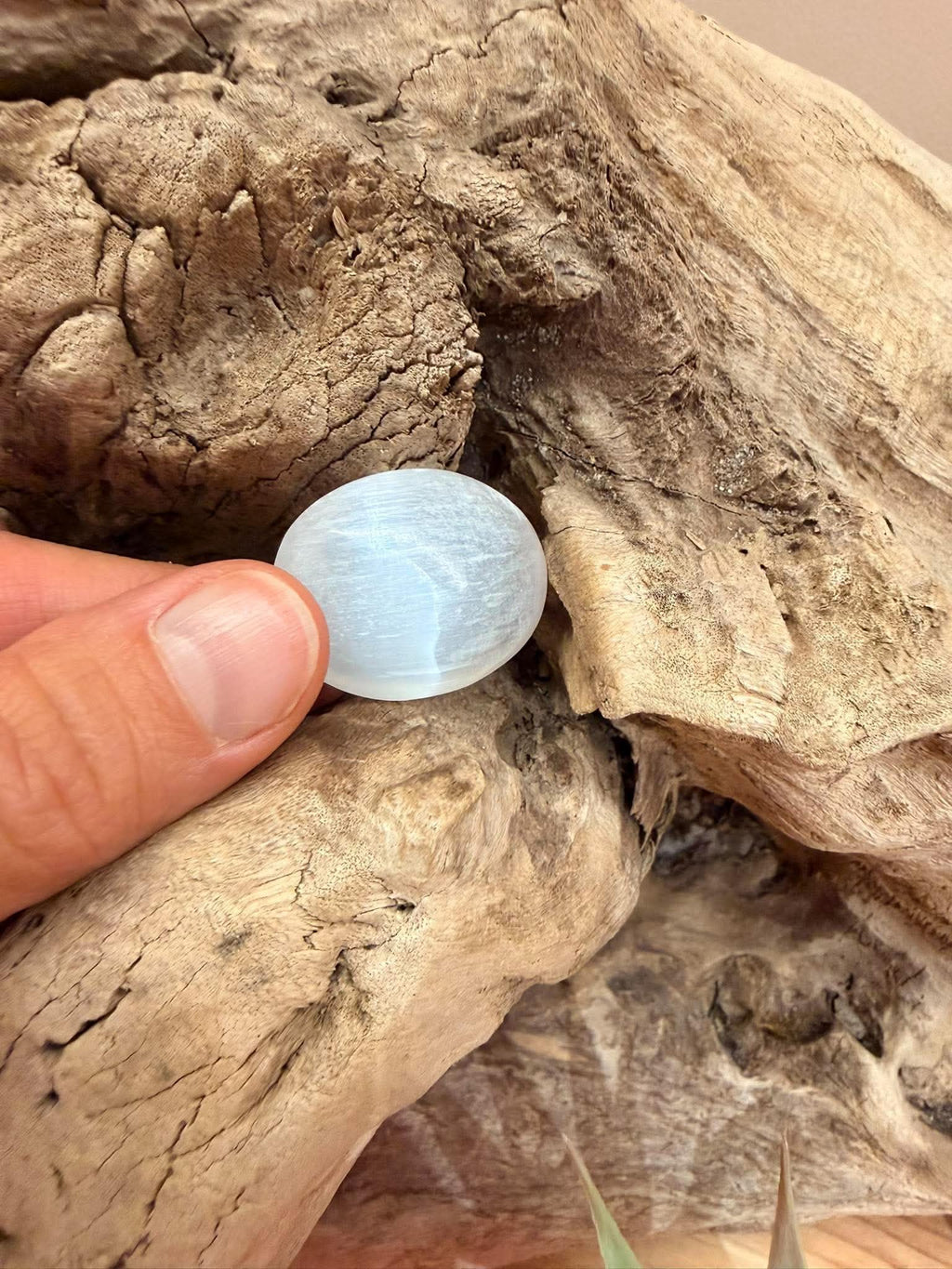 Mini galet de sélénite