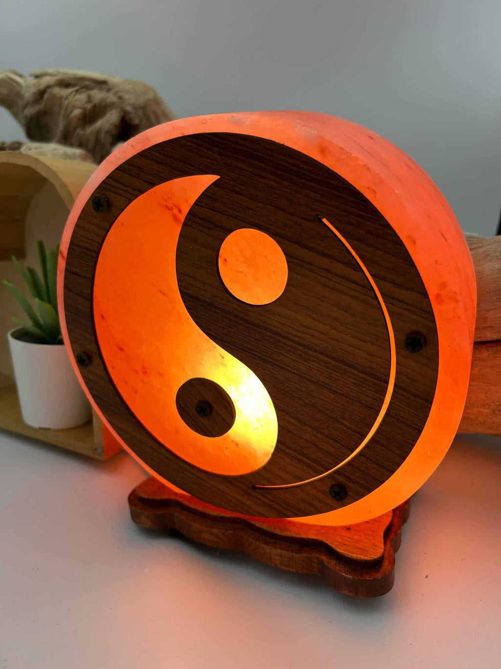 Lampe de sel , yin-yang