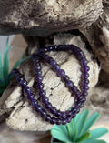 Brin de perles-Améthyste naturelle 6mm