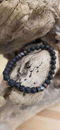 Bracelet en pierre de lave et larvikite Ancrage,force & Stabilité
