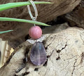Pendentif Ange – Fluorite & Rhodonite