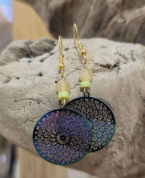 Boucle d’oreille mandala