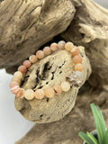 Bracelet agate drusy loup