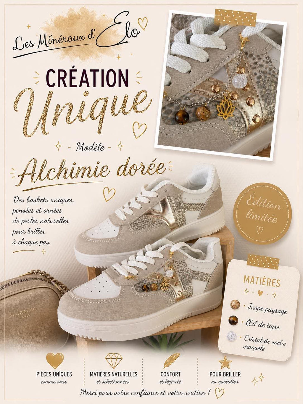 LES BASKETS ÉNERGÉTIQUES  ALCHIMIE DORÉE