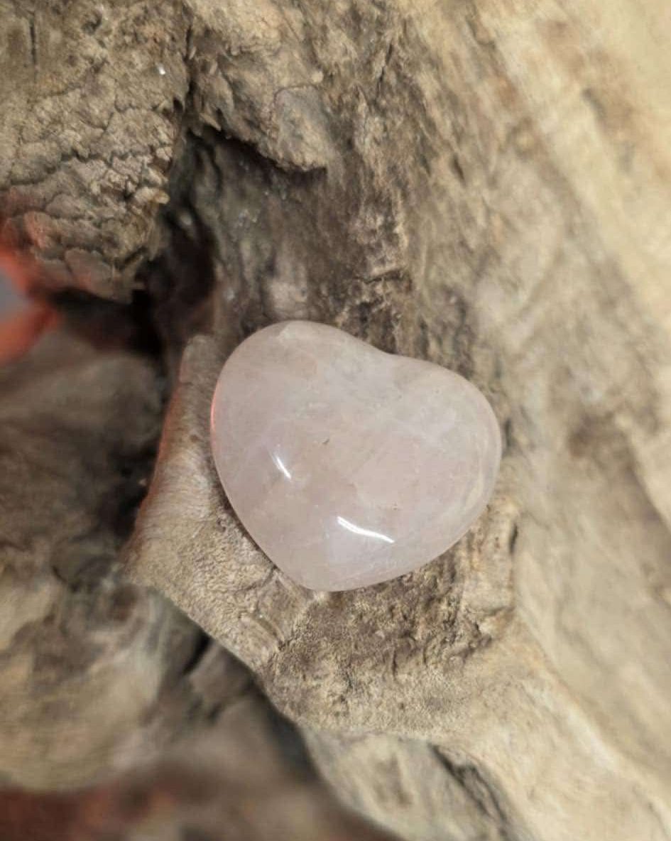 Cœur en quartz rose
