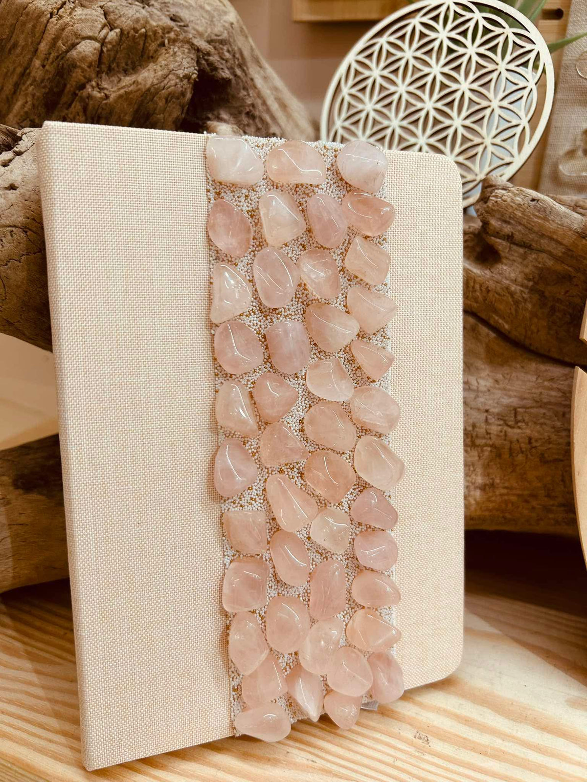 Carnet quartz rose