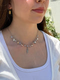 Collier bonheur– Œil de Shiva & Calcédoine