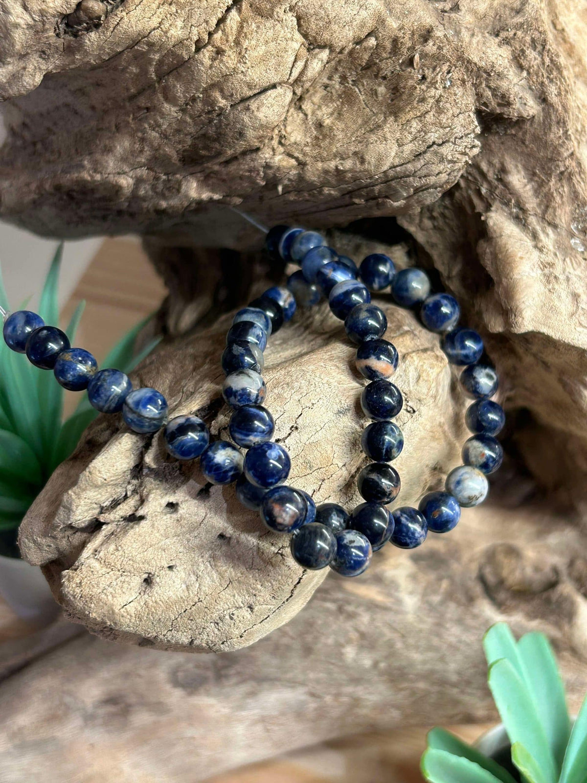 Brin de perles-Sodalite naturelle 8mm