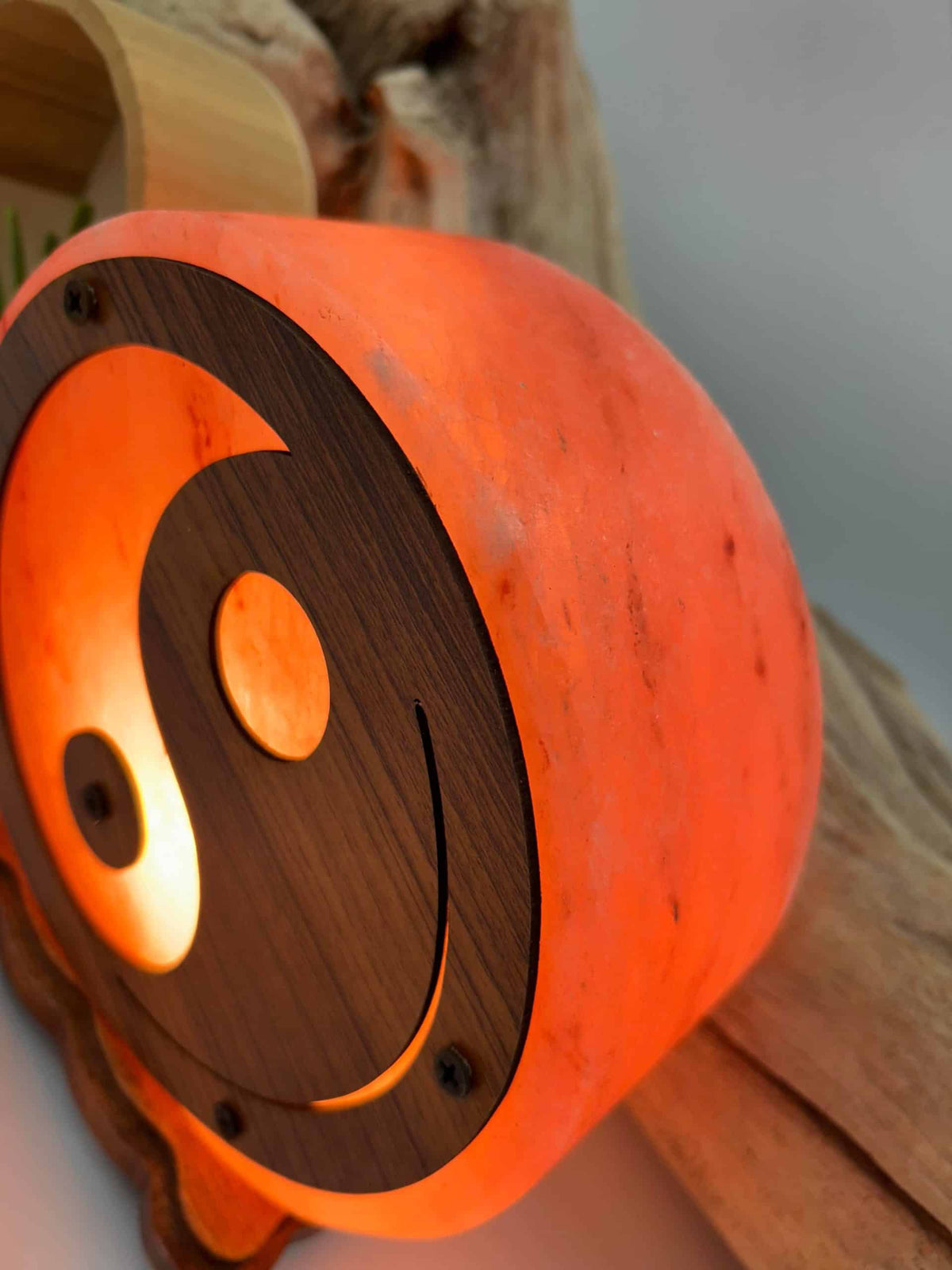 Lampe de sel , yin-yang