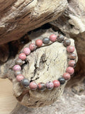 Bracelet en Rhodonite – Apaisement et Harmonie Émotionnelle
