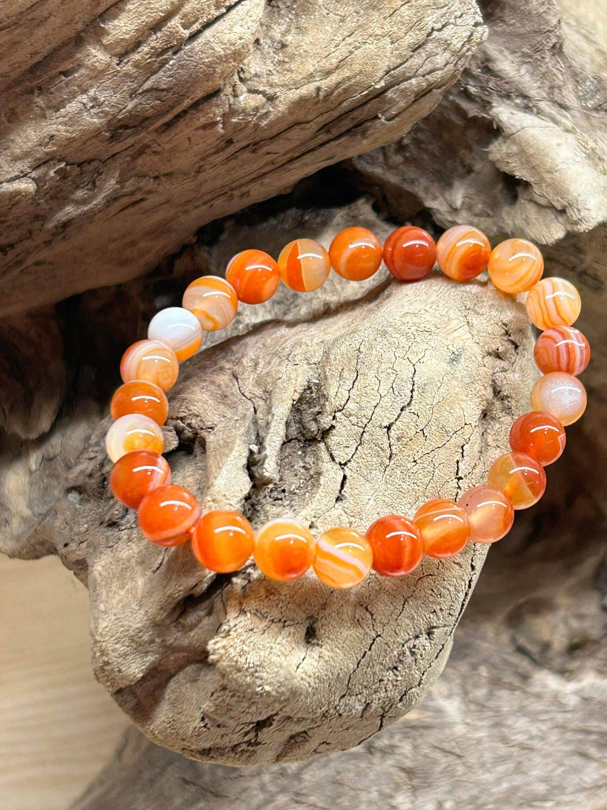 Bracelet Cornaline 6mm