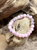 Bracelet Opale rose de Madagascar Mat