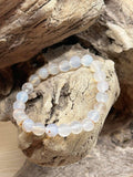 Bracelet en Agate blanche – Équilibre et confiance en soi