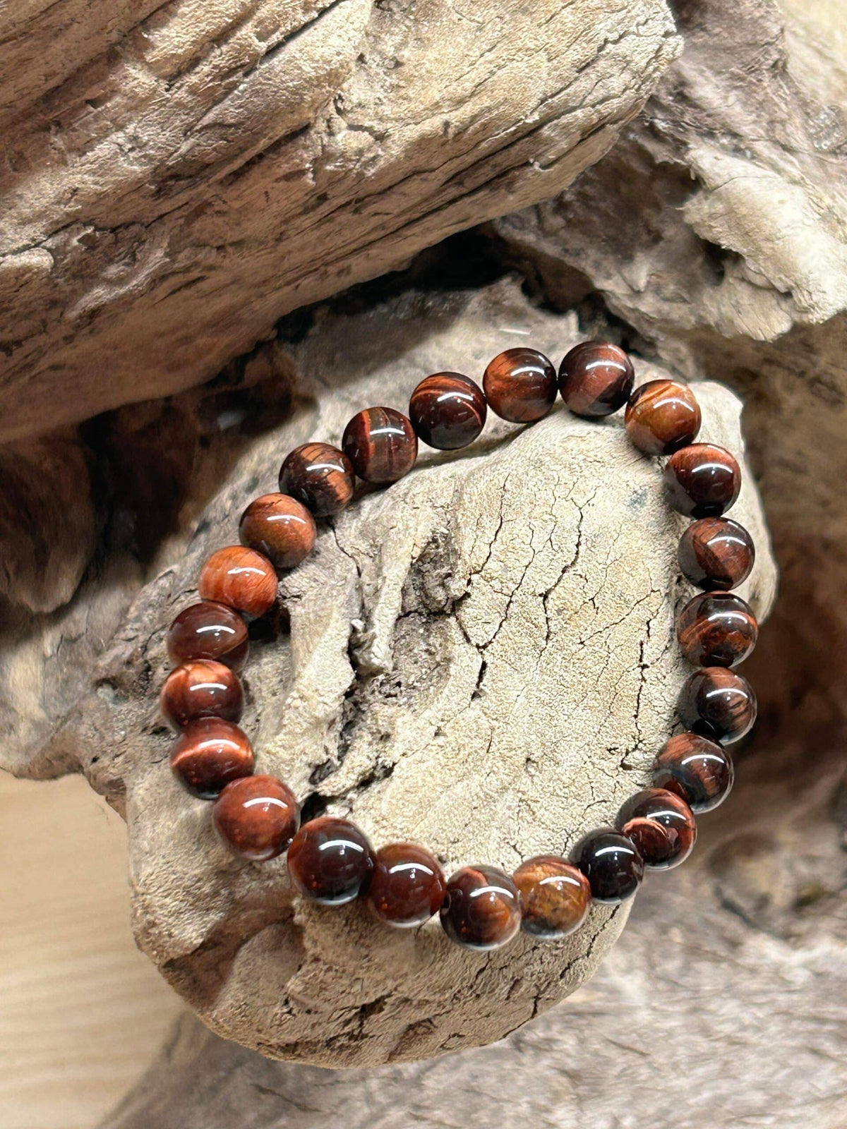 Bracelet Œil de Taureau – Force et Protection Énergétique