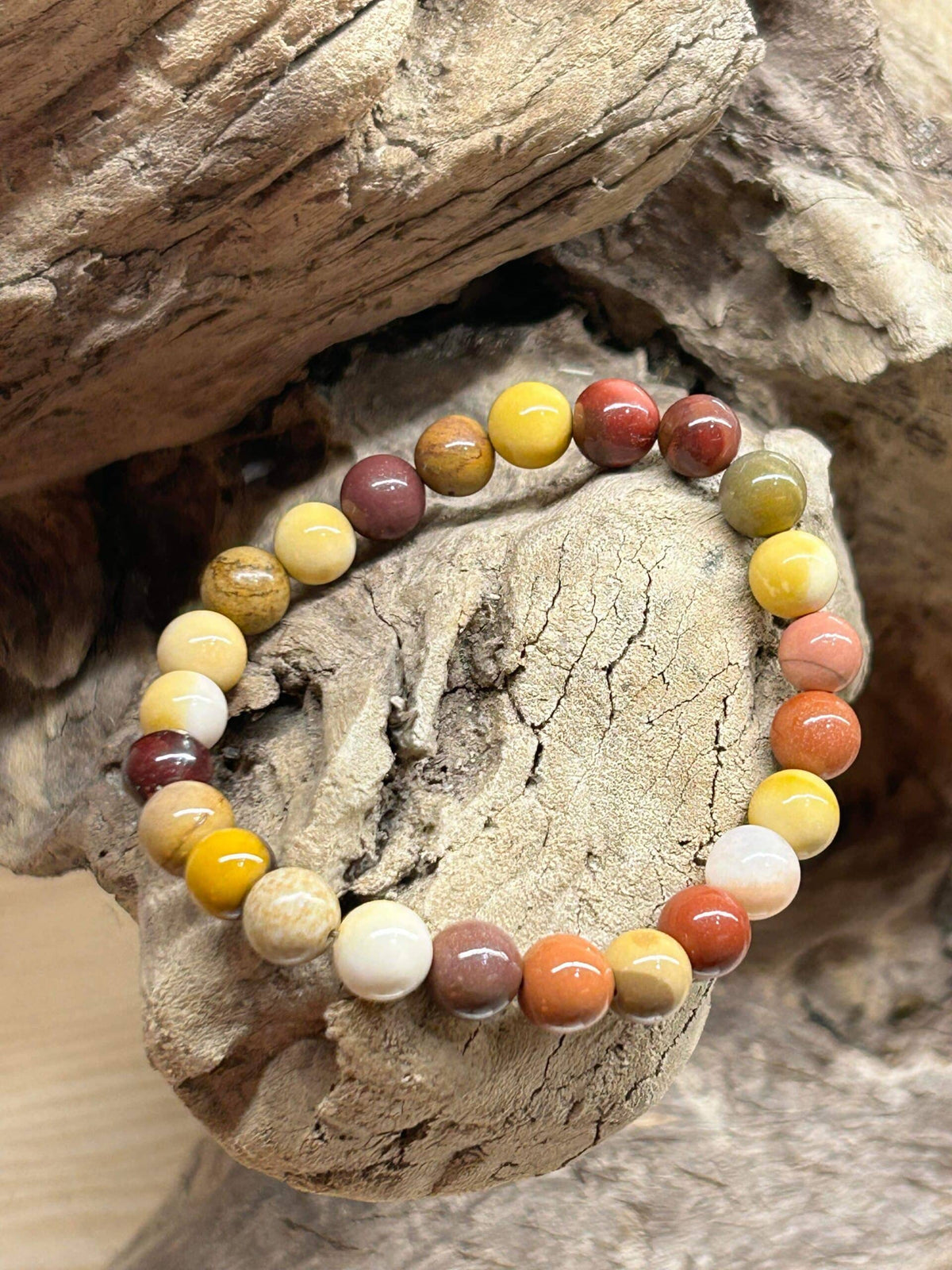 Bracelet en Mokaïte – Énergie, Stabilité et Vitalité