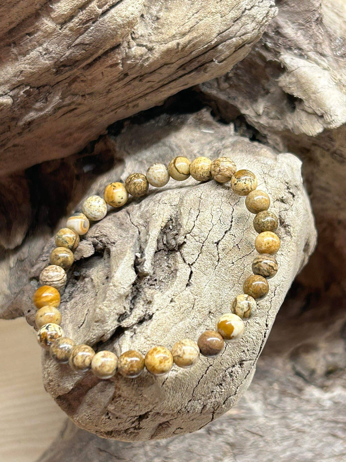 Bracelet Jaspe paysage 8 mm