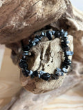 Bracelet Chips Obsidienne Flocon – Protection, Calme et Clarté