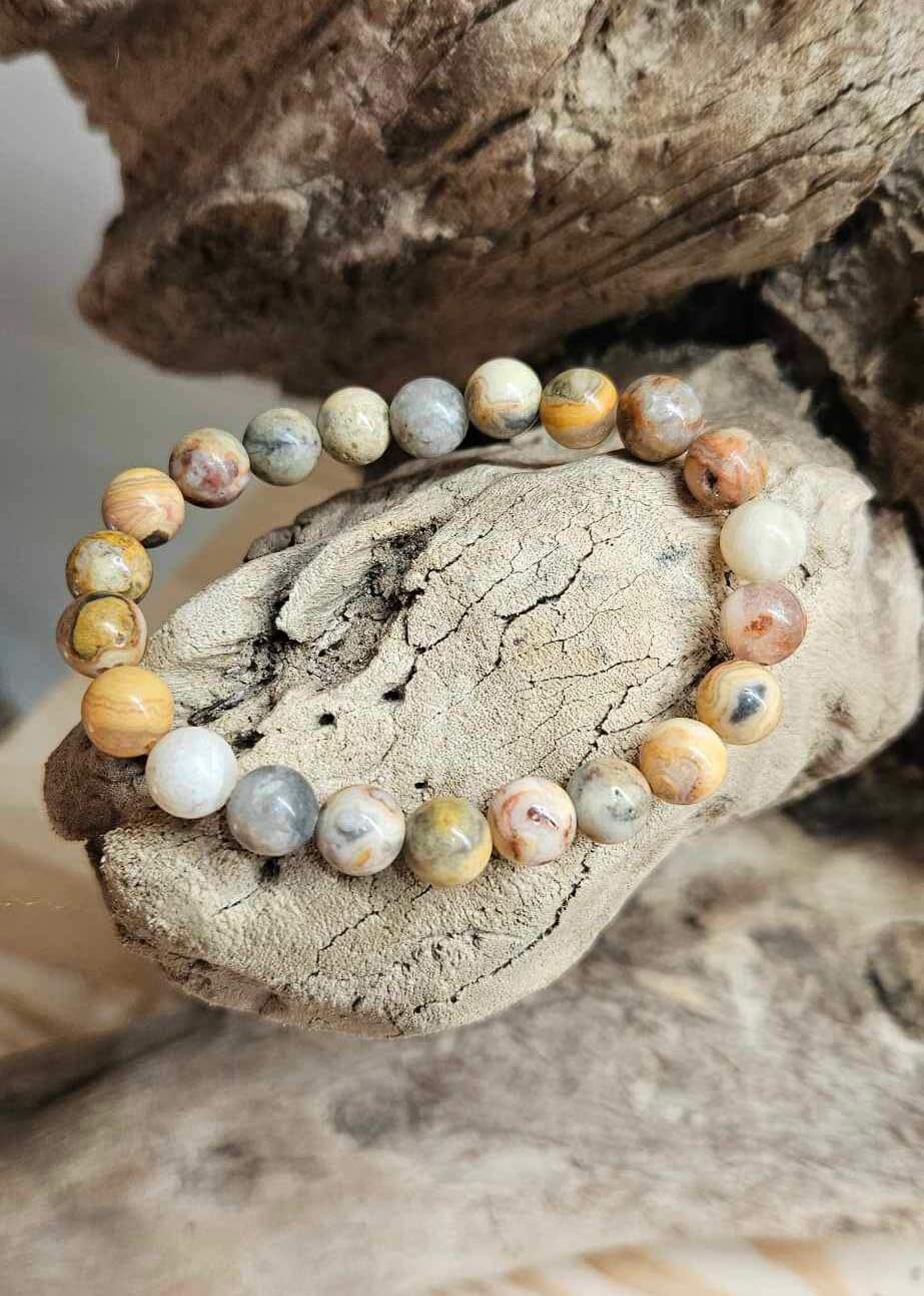 Bracelet Agate Crazy lace 8mm