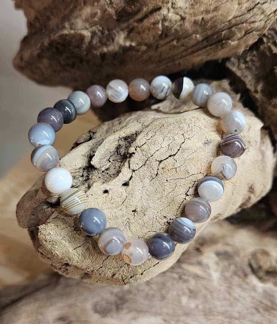 Bracelet Agate de Botswana