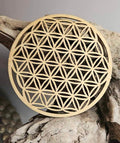 Fleur de Vie en Bois 10 cm – Rechargement énergétique et harmonie vibratoire