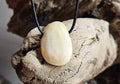 Collier pierre percée Calcite jaune