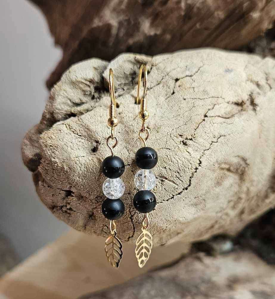 Boucles d’oreilles Feuille
