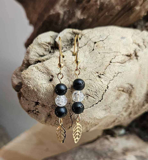 Boucles d’oreilles Feuille