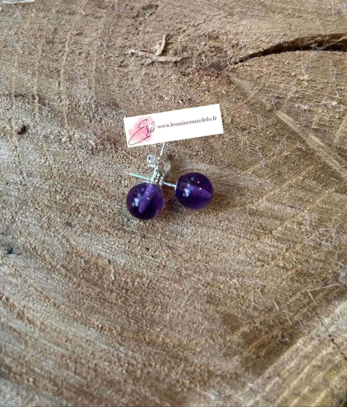 Boucle d’oreille Améthyste