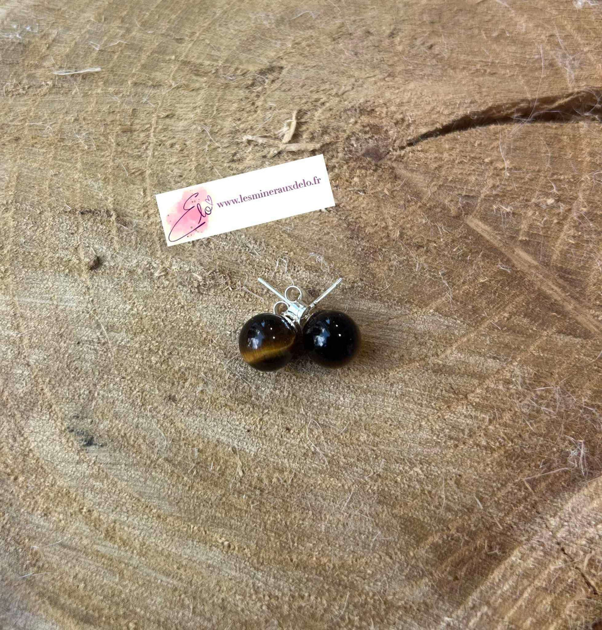 Boucle d’oreille Oeil de tigre