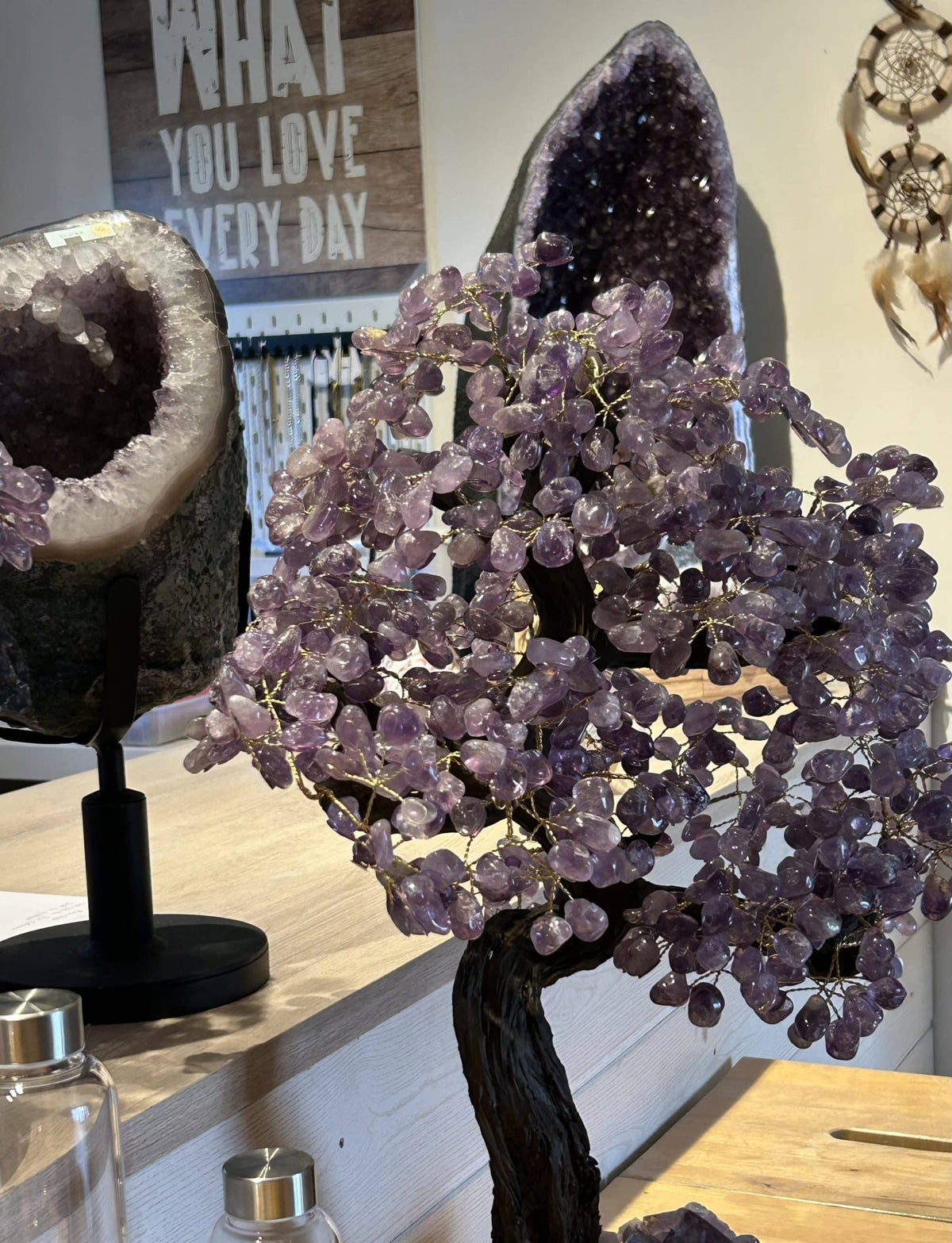 Arbre en améthyste du Brésil pièce de collection