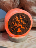 Lampe Veilleuse en sel arbre de vie