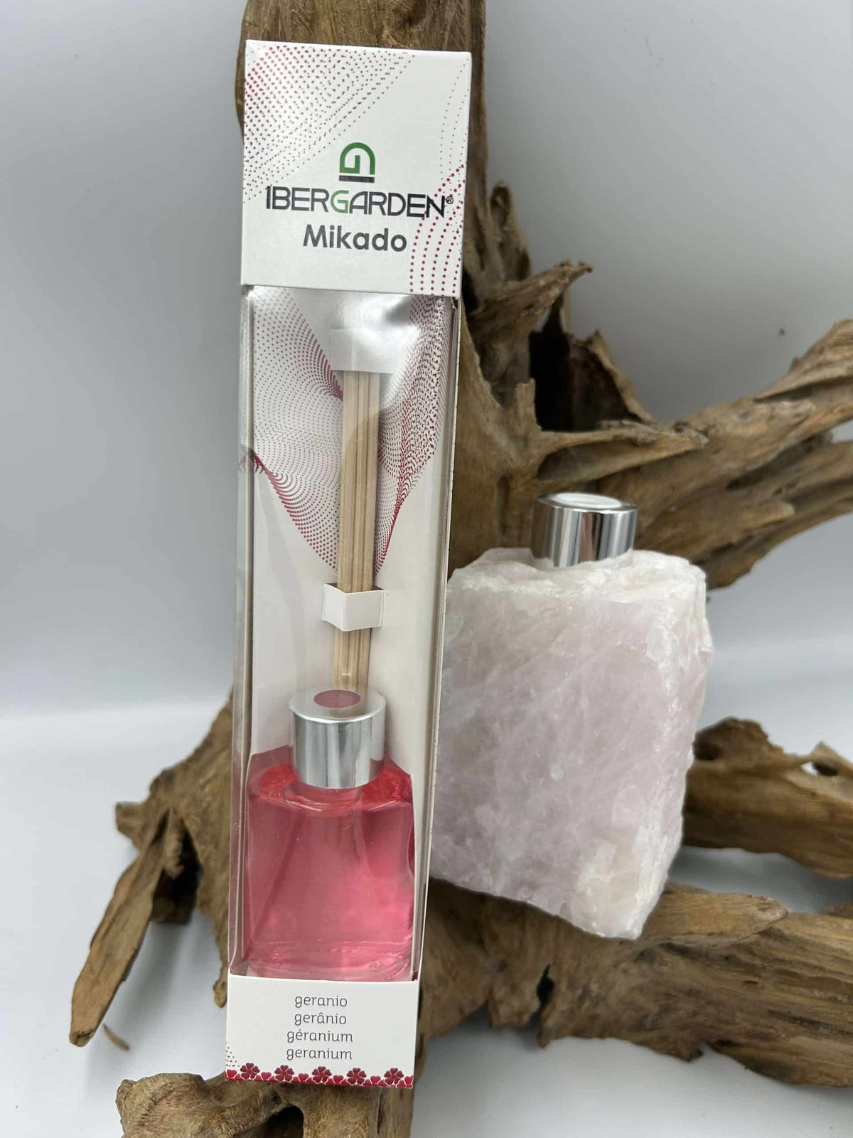Diffuseur parfum bâtonnets quartz rose