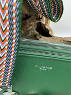 Sac flora&amp;co avec déco fleur de vie et aigue marine