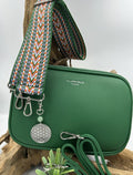 Sac flora&amp;co avec déco fleur de vie et aigue marine