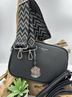 Sac flora&amp;co avec déco pierre de lave et fleur de vie
