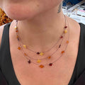 Collier étoile ambre