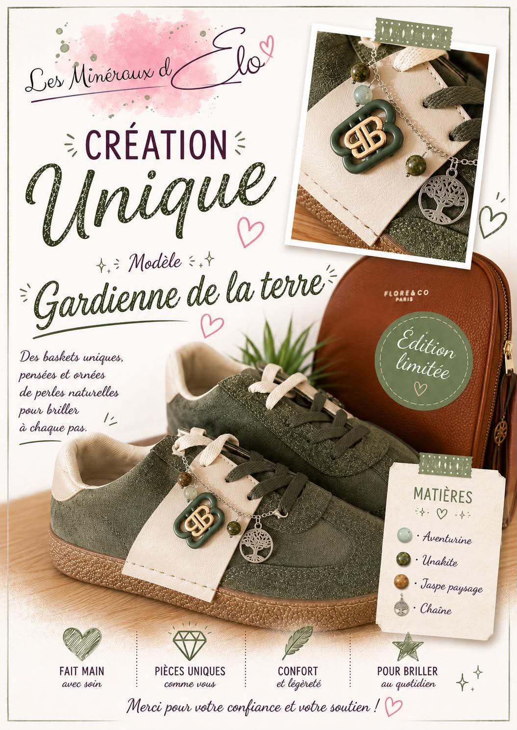 LES BASKETS ÉNERGÉTIQUES   GARDIENNE DE LA TERRE