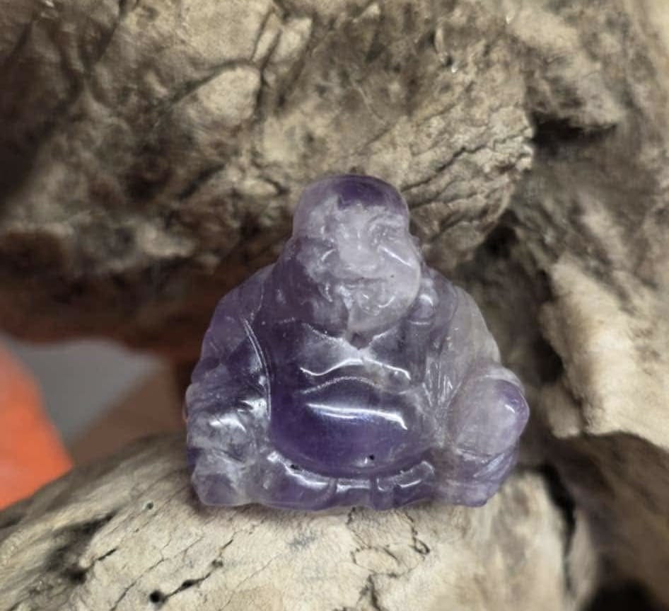 Mini bouddha en améthyste